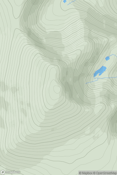 Thumbnail image for Y Garn [Snowdonia] [SH630595] showing contour plot for surrounding peak